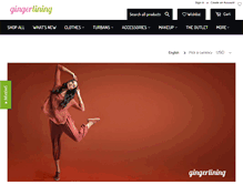 Tablet Screenshot of gingerlining.com